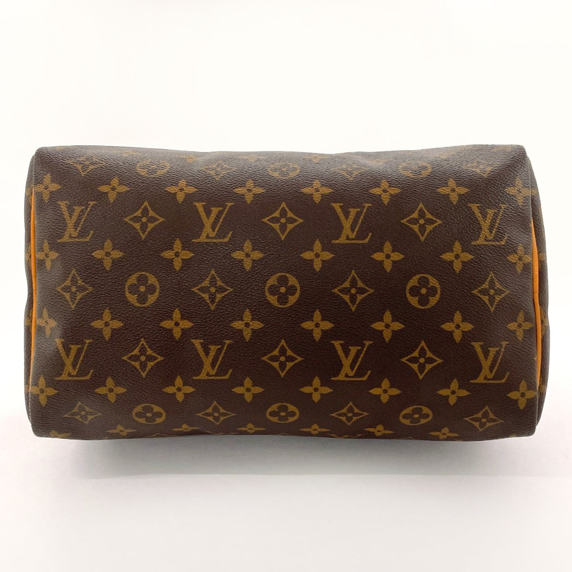 LOUIS VUITTON Speedy 30 M41526 Handbag Monogram Canvas/Nubuck Leather Brown Women's