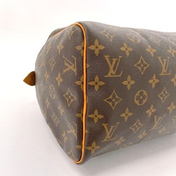 LOUIS VUITTON Speedy 30 M41526 Handbag Monogram Canvas/Nubuck Leather Brown Women's