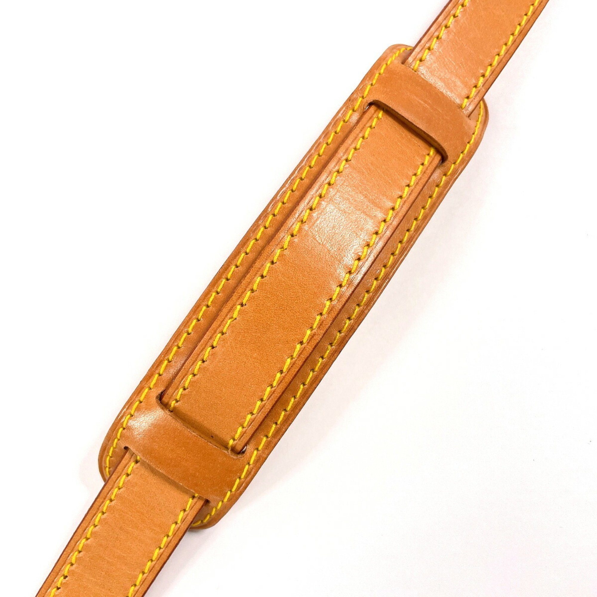 LOUIS VUITTON Shoulder Strap for Louis Vuitton Keepall Bandouliere, Tanned Leather, Beige, Unisex