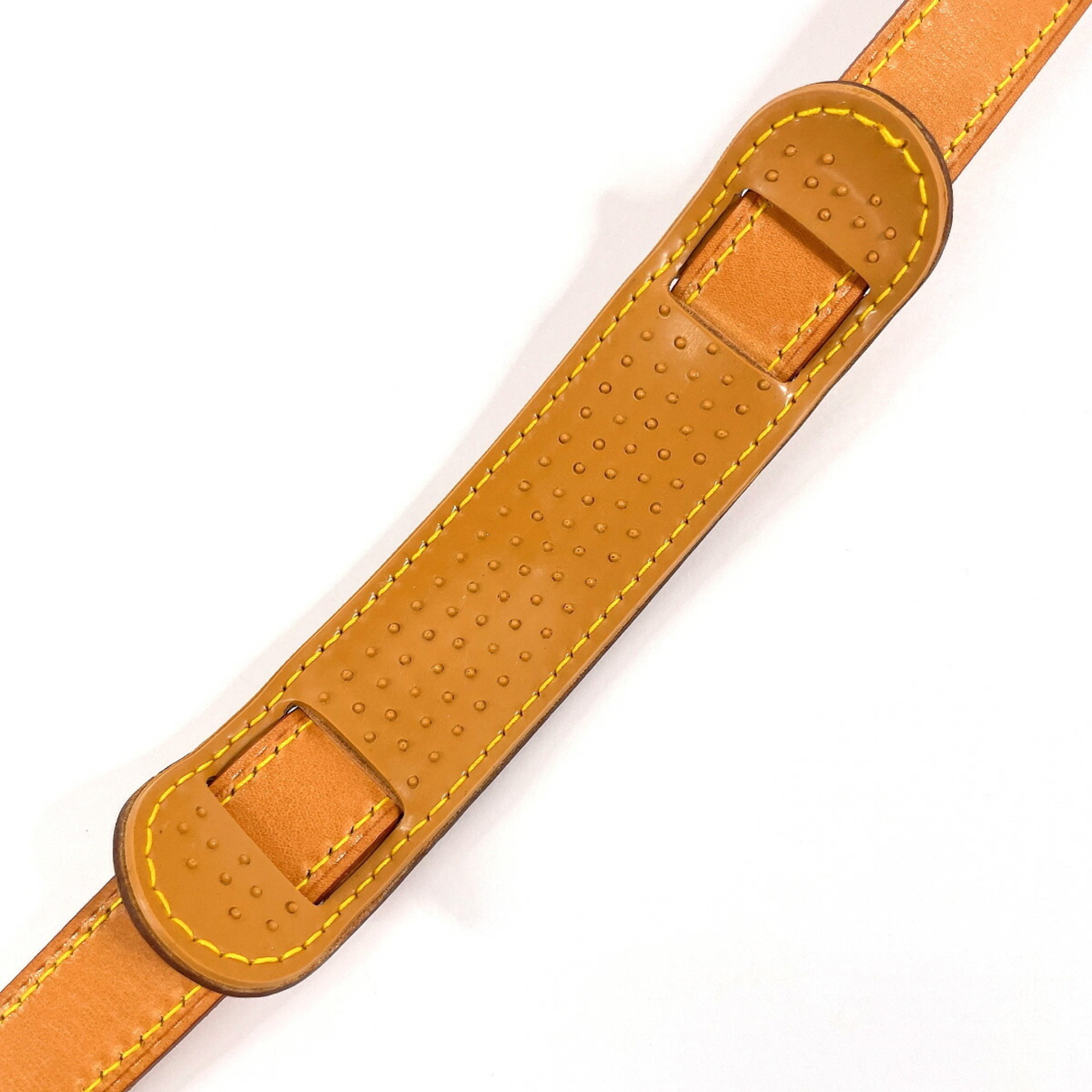 LOUIS VUITTON Shoulder Strap for Louis Vuitton Keepall Bandouliere, Tanned Leather, Beige, Unisex