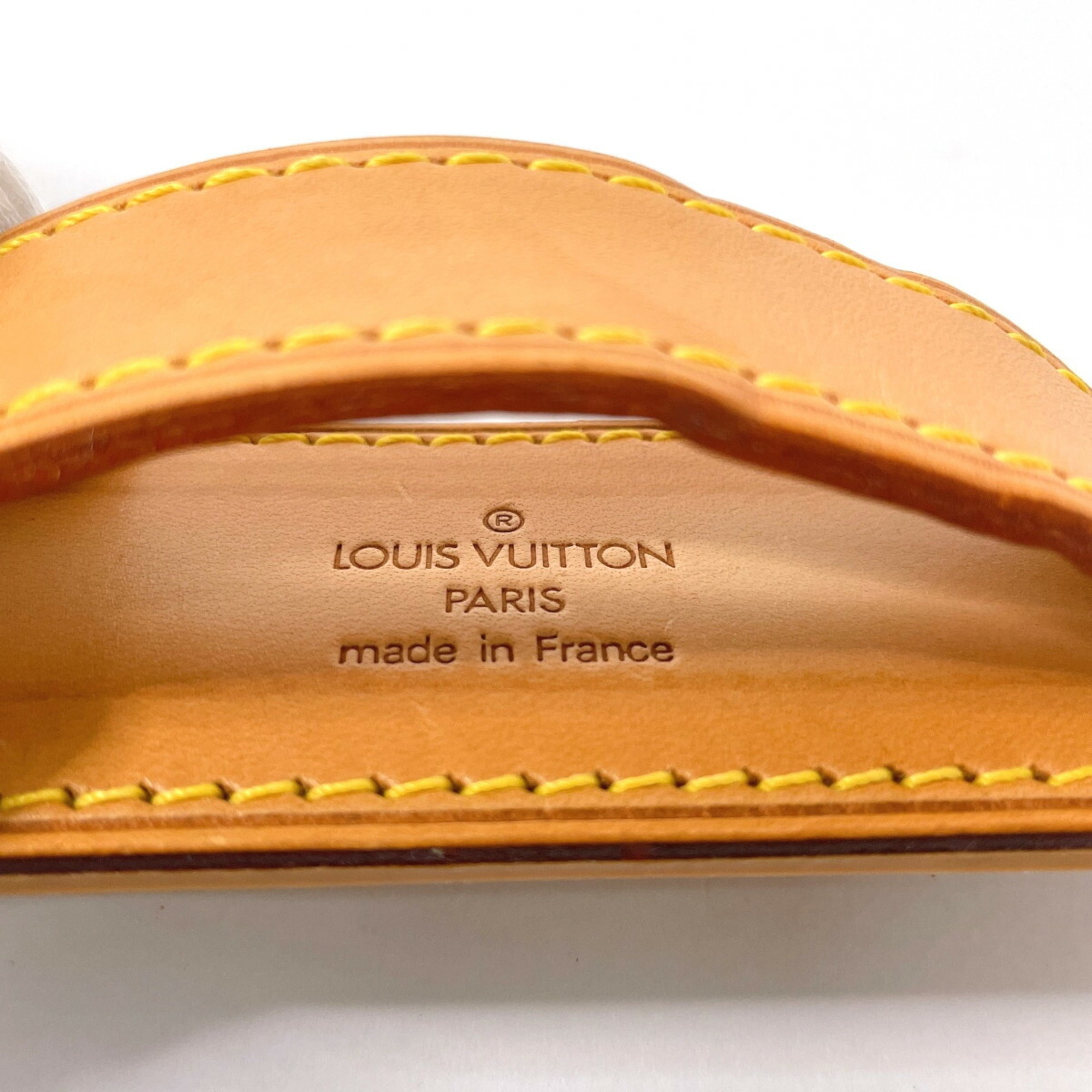 LOUIS VUITTON Shoulder Strap for Louis Vuitton Keepall Bandouliere, Tanned Leather, Beige, Unisex