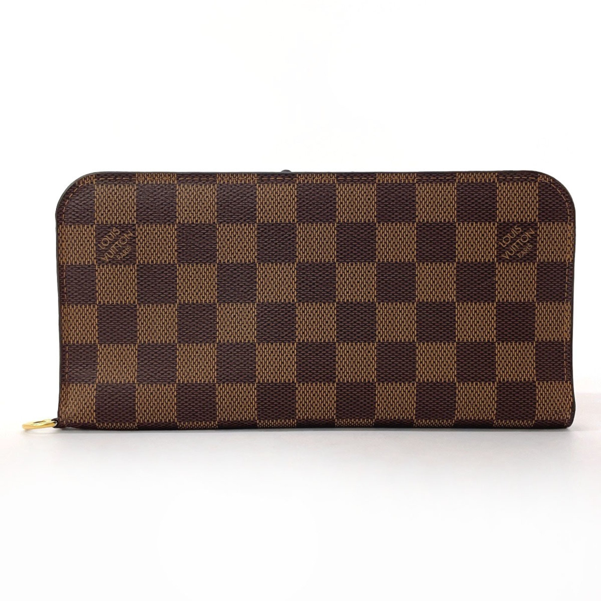 LOUIS VUITTON Louis Vuitton Portefeuille Ansolite N63071 Long Wallet Damier Brown Unisex