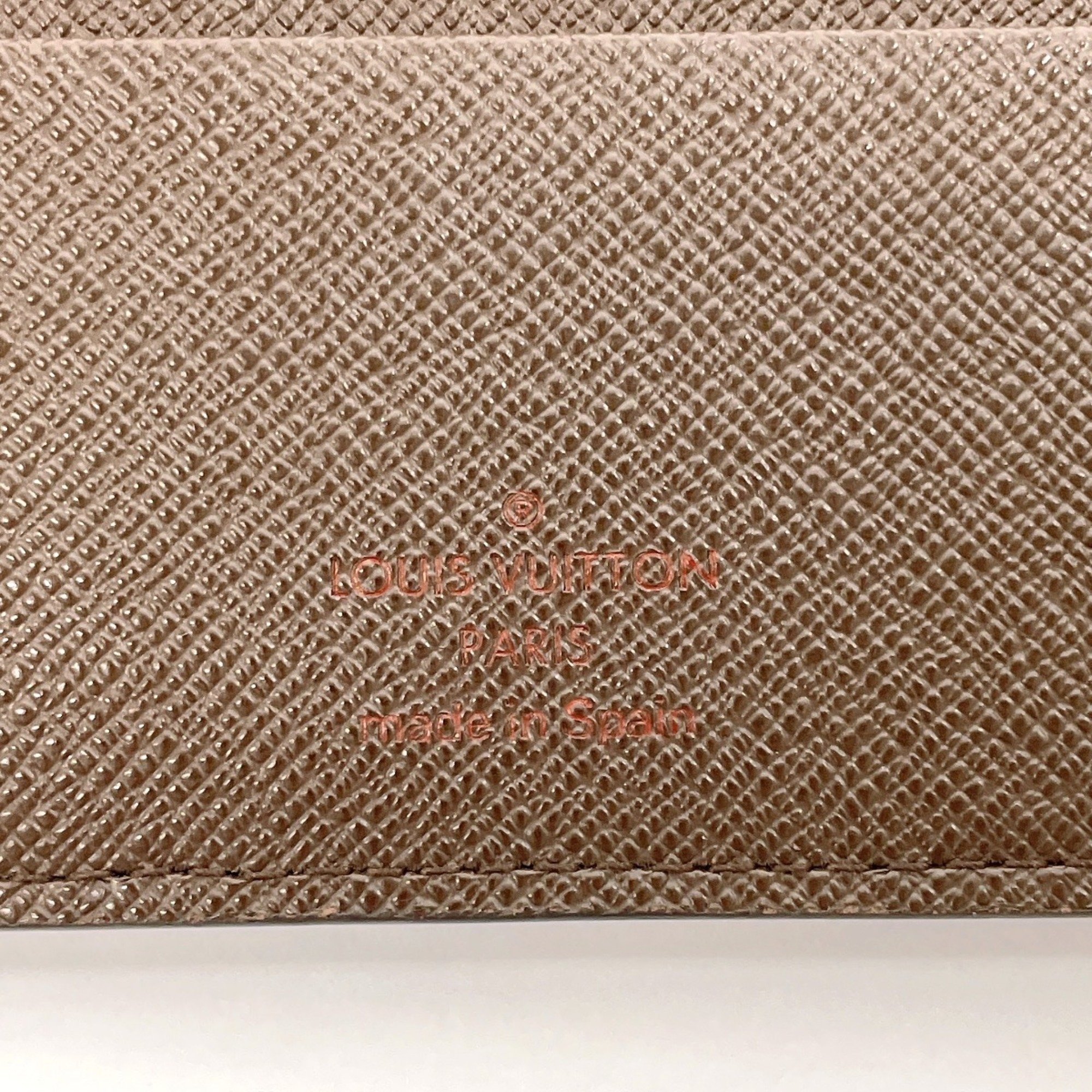 LOUIS VUITTON Louis Vuitton Portefeuille Ansolite N63071 Long Wallet Damier Brown Unisex