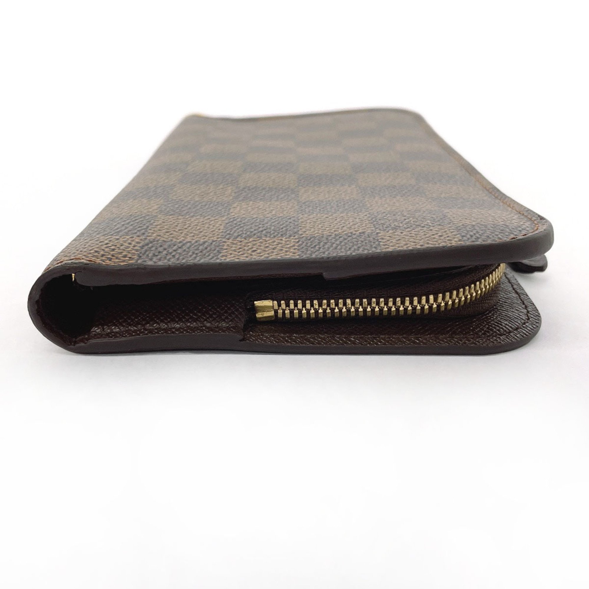 LOUIS VUITTON Louis Vuitton Portefeuille Ansolite N63071 Long Wallet Damier Brown Unisex