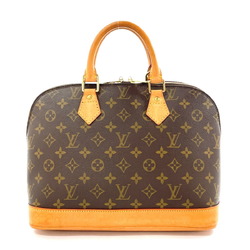 LOUIS VUITTON Alma M51130 Handbag Monogram Canvas/Nubuck Leather Brown Women's