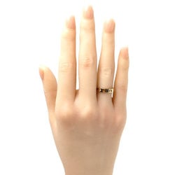 TIFFANY&Co. Tiffany K18PG Pink Gold Atlas Pierced 4P Diamond Ring, Diamond, Size 10, 3.2g, Women's