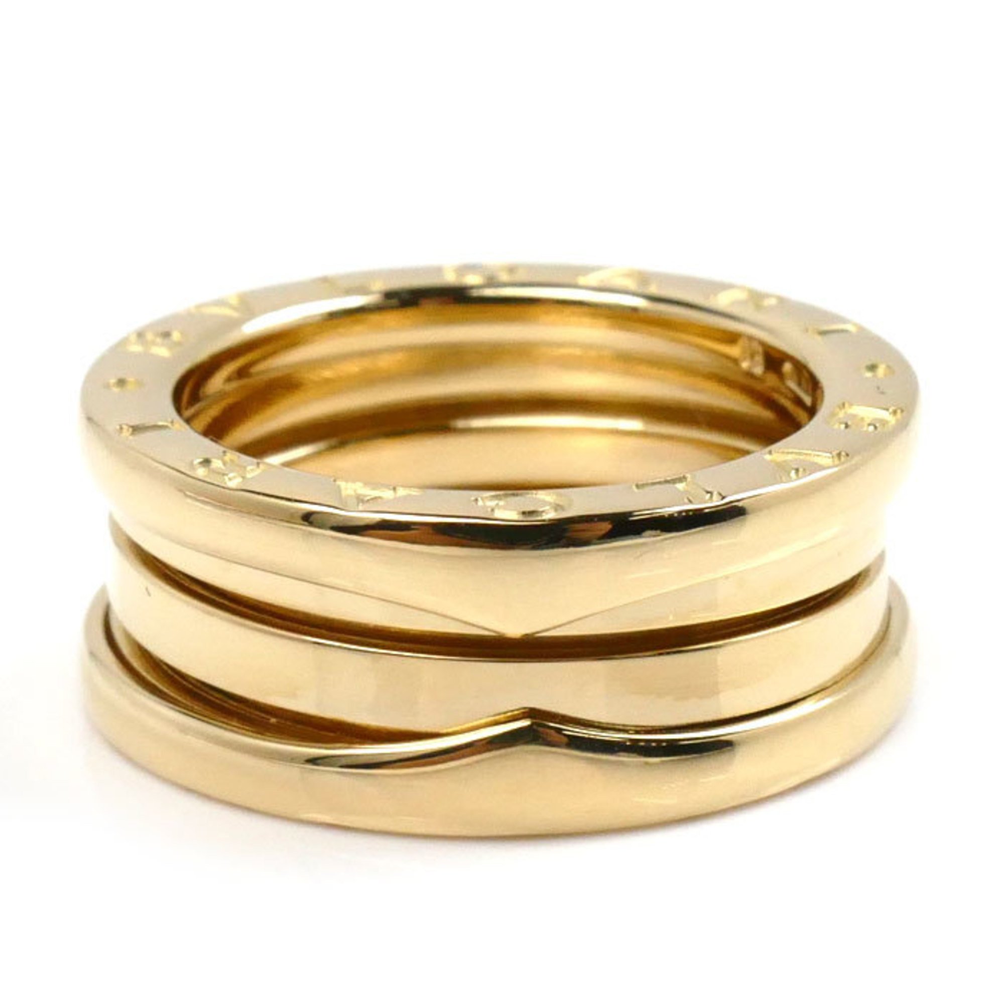 BVLGARI Bvlgari K18YG Yellow Gold B-ZERO1 3-Band Ring Size 10 51 10.0g Women's