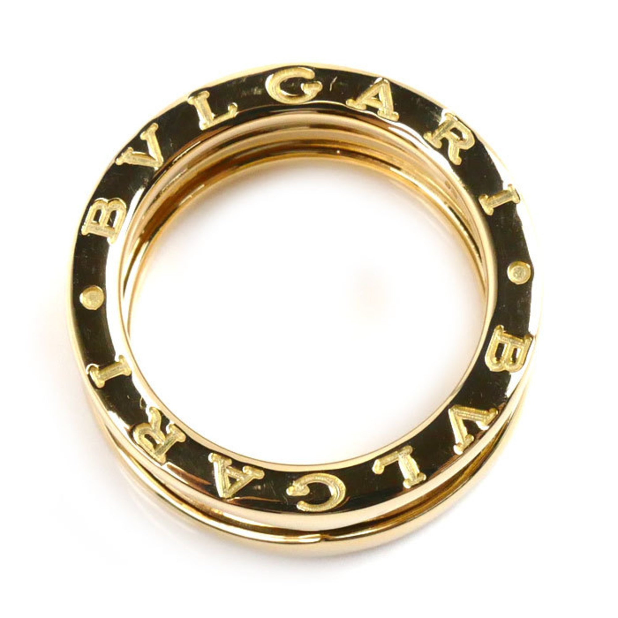 BVLGARI Bvlgari K18YG Yellow Gold B-ZERO1 3-Band Ring Size 10 51 10.0g Women's