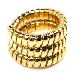 BVLGARI 18K Yellow Gold Tubogas Ring, 17.1g, Size 9-10, Women's