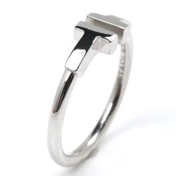 TIFFANY&Co. Tiffany K18WG White Gold T-Wire Ring 60148368 Size 13 3.7g Women's