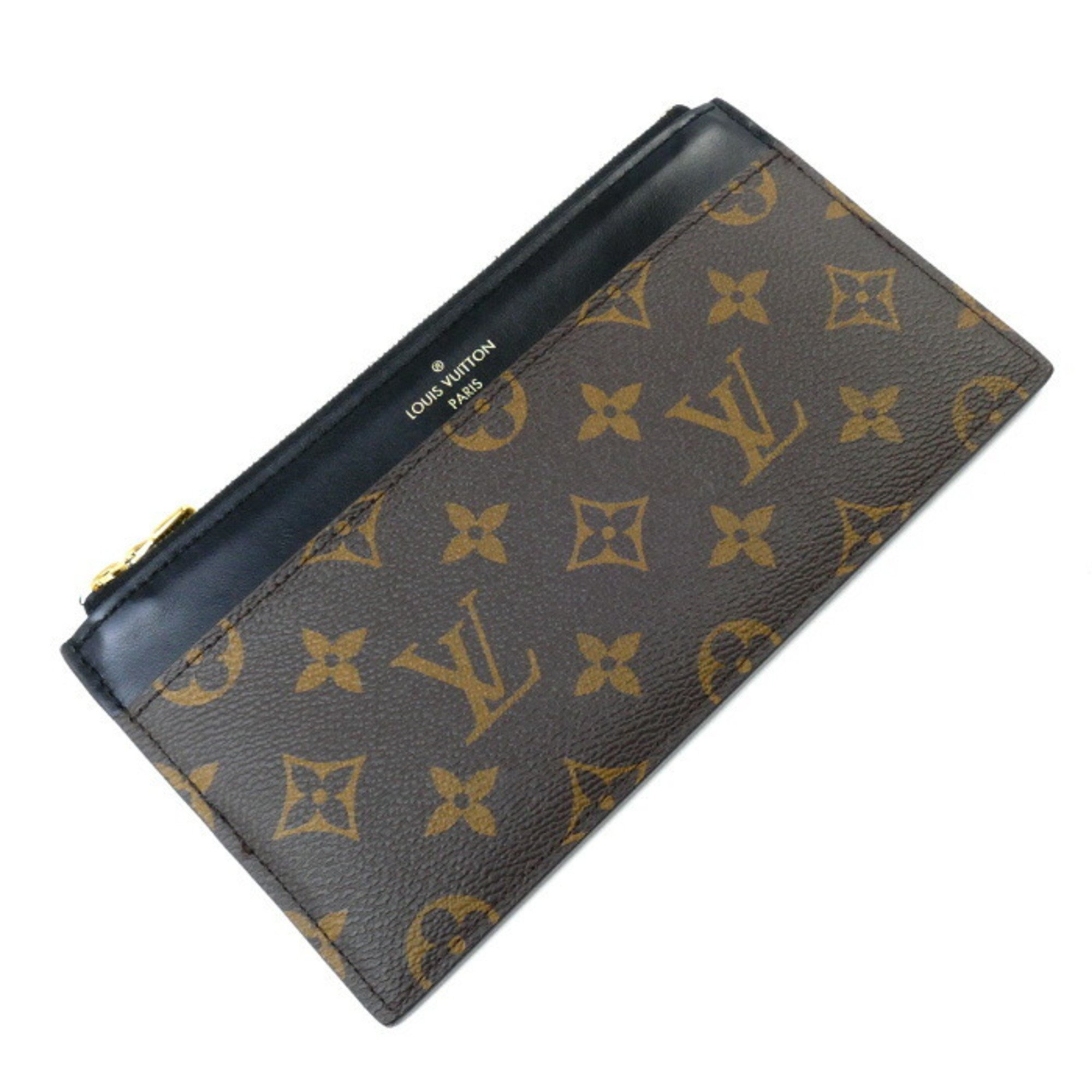 LOUIS VUITTON Louis Vuitton Purse Long Wallet Monogram Brown M80348 Coin Case Unisex