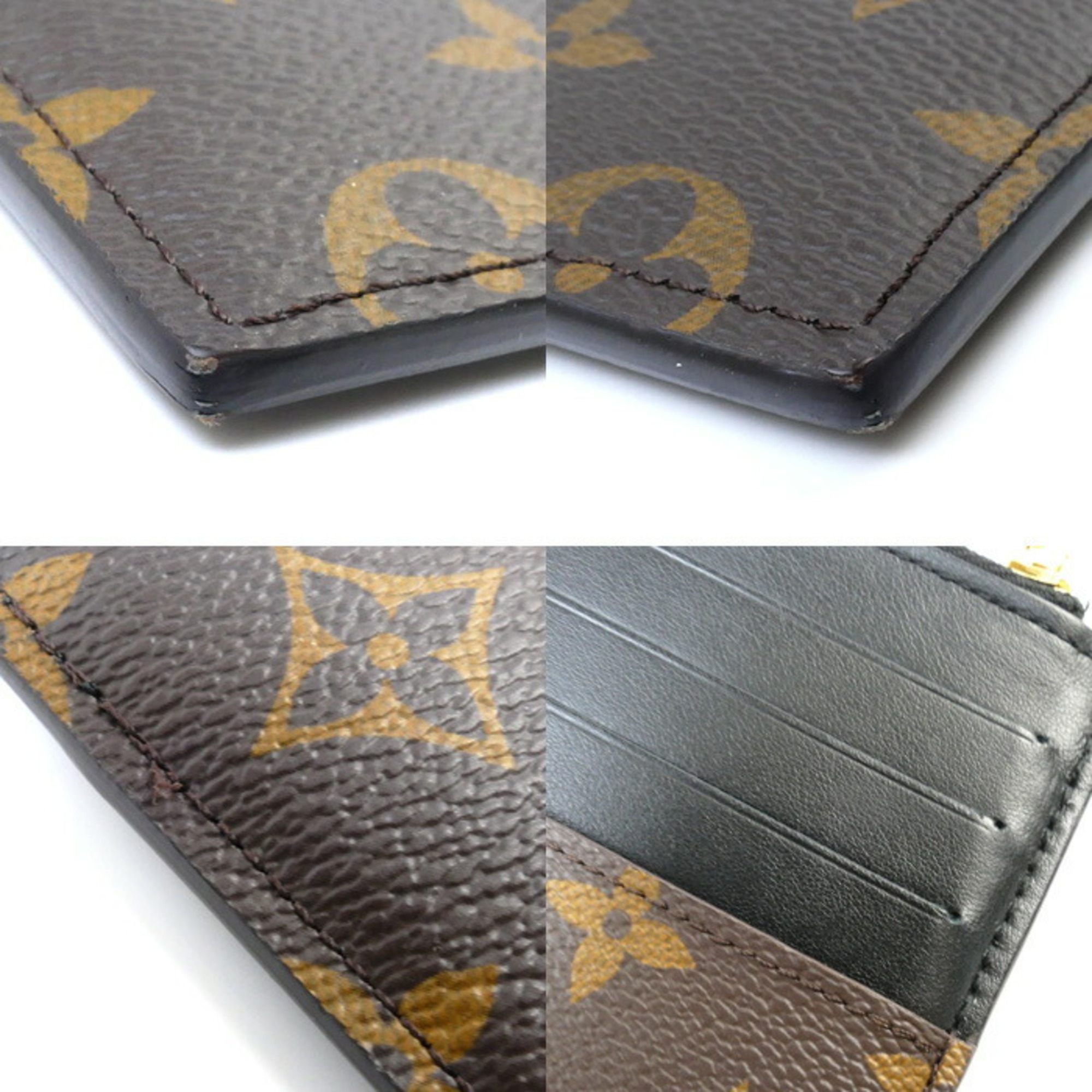 LOUIS VUITTON Louis Vuitton Purse Long Wallet Monogram Brown M80348 Coin Case Unisex