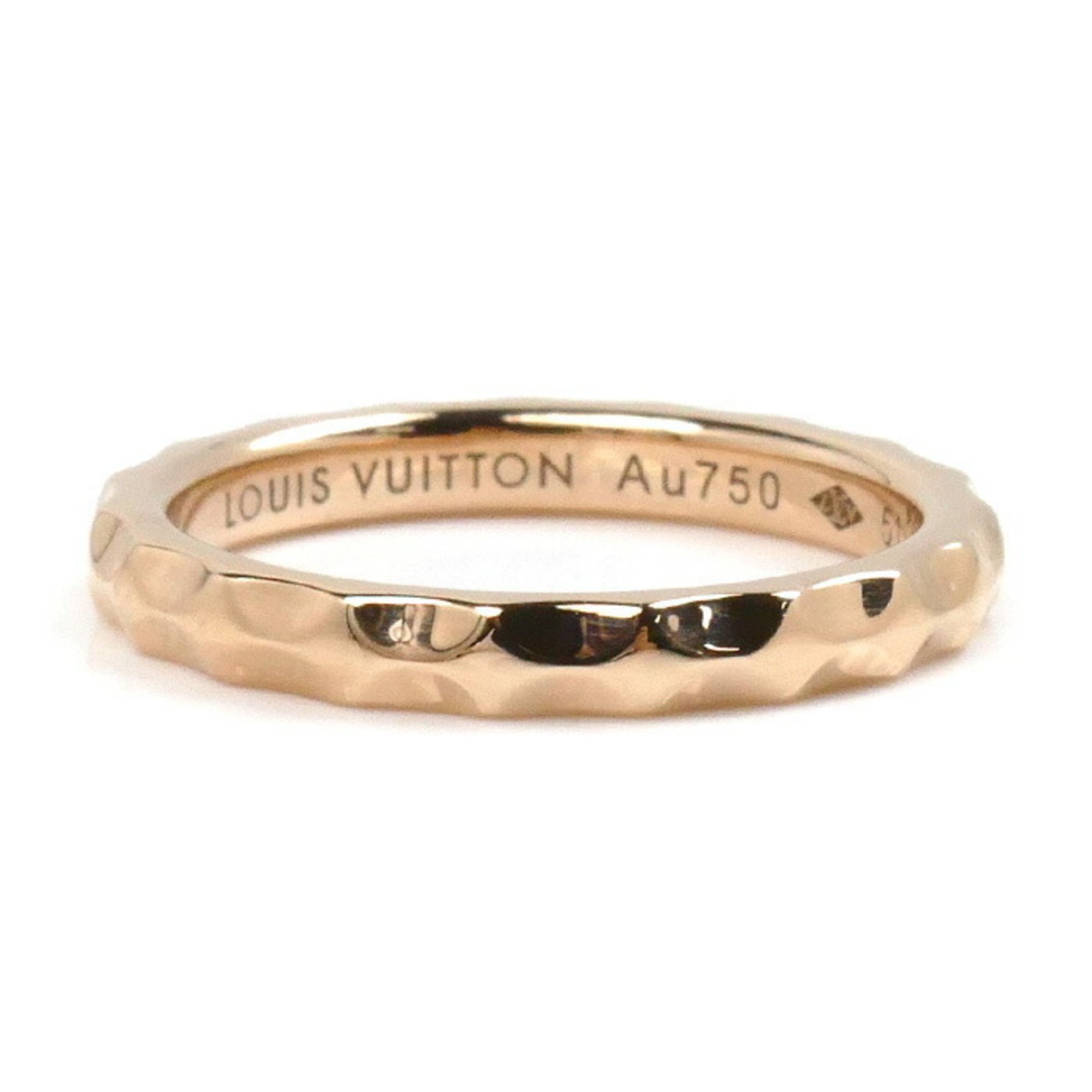 LOUIS VUITTON Louis Vuitton K18PG Pink Gold Wedding Ring Monogram Infinie Q9F73E Size 11 51 3.6g Women's