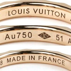 LOUIS VUITTON Louis Vuitton K18PG Pink Gold Wedding Ring Monogram Infinie Q9F73E Size 11 51 3.6g Women's