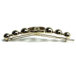 CHANEL Metal Coco Mark Gold Hair Clip Barrette for Women