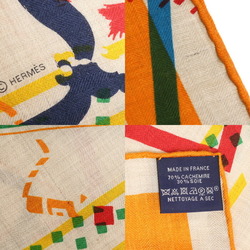 HERMES Hermes Carre Geant 140 Etrier Collaboration Scarf Muffler 213440S Women's