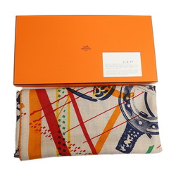 HERMES Hermes Carre Geant 140 Etrier Collaboration Scarf Muffler 213440S Women's