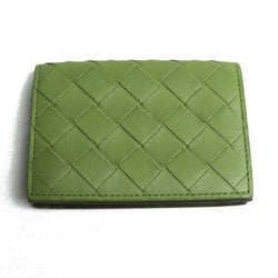 BOTTEGAVENETA Bottega Veneta Intrecciato Business Card Case Green 605720 Men's