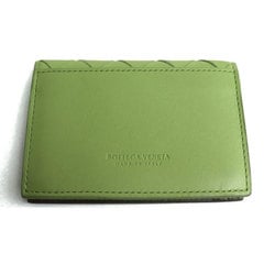 BOTTEGAVENETA Bottega Veneta Intrecciato Business Card Case Green 605720 Men's