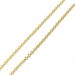 TIFFANY&Co. Tiffany K18YG Yellow Gold Heart Diamond Necklace 68119227 3.0g 40cm Women's