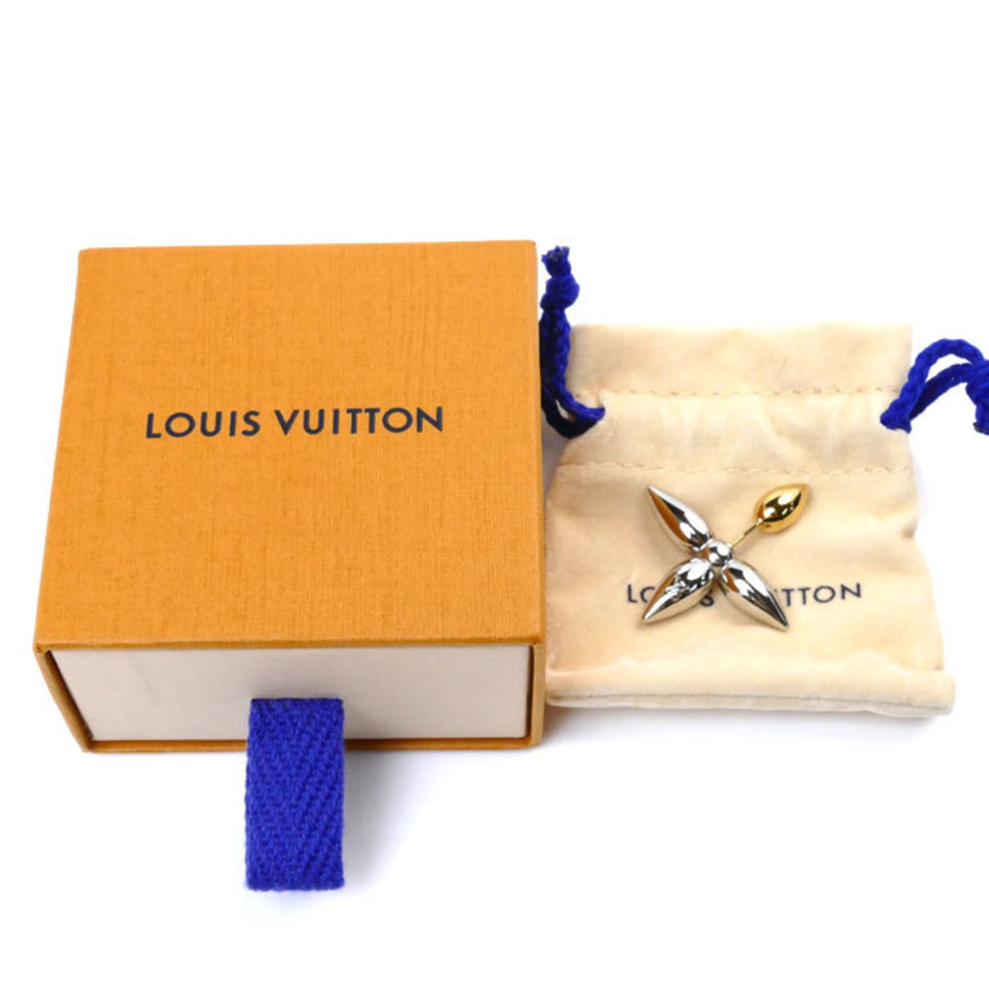 LOUIS VUITTON Louis Vuitton Metal Boucle D'oreille Louisette Earrings M80268 Women's