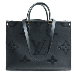 LOUIS VUITTON Louis Vuitton On the Go MM Tote Bag Monogram Empreinte Black M45595 Women's