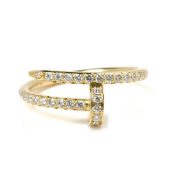 CARTIER Cartier K18YG Yellow Gold Juste un Clou SM Diamond Ring B4231549 Size 9 49 2.7g Women's