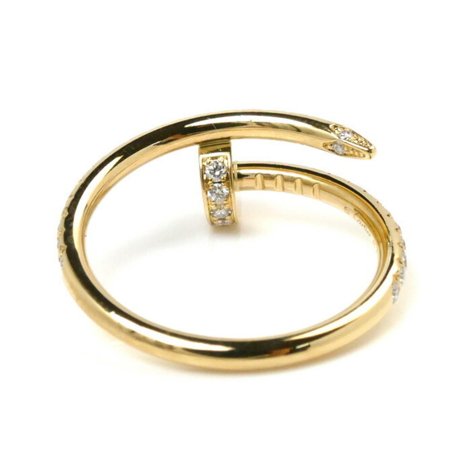 CARTIER Cartier K18YG Yellow Gold Juste un Clou SM Diamond Ring B4231549 Size 9 49 2.7g Women's