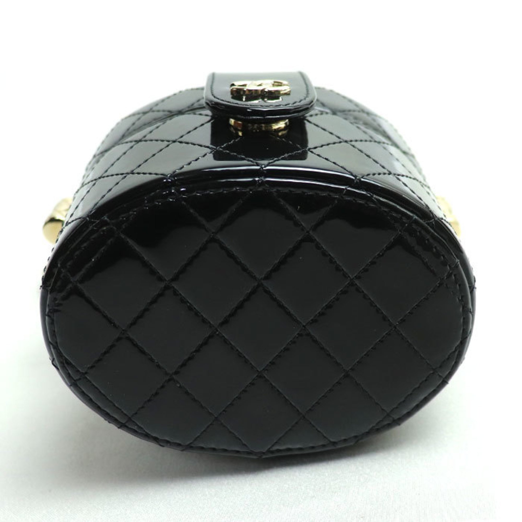 CHANEL Chanel Matelasse Small Vanity Shoulder Bag Black AP1573 Women's