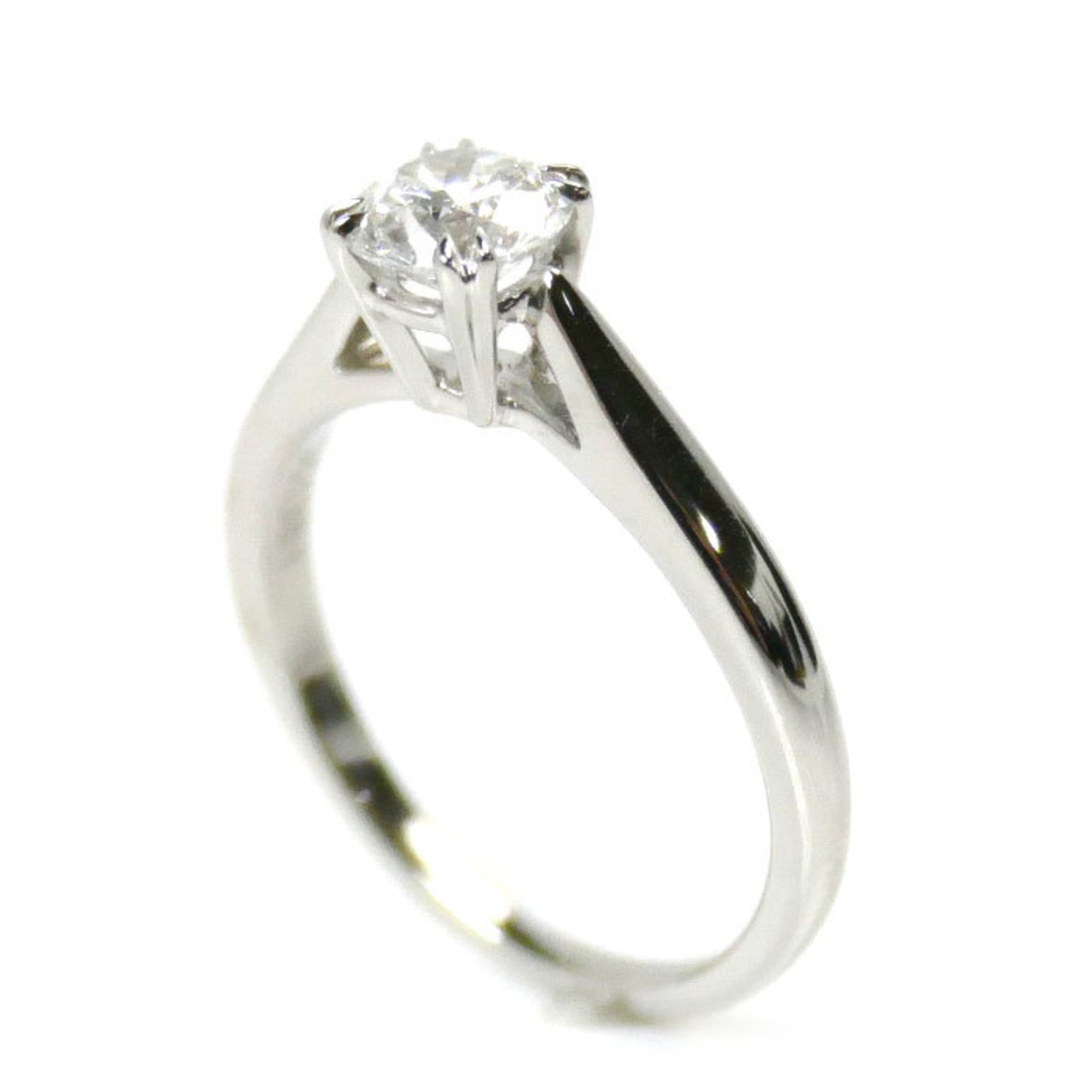 HARRY WINSTON Harry Winston Pt950 Platinum Solitaire Ring Diamond 0.54ct Size 7 3.4g Women's