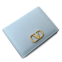 Valentino Garavani V Small Wallet Bi-fold Porcelain Blue 3W2P0R39SNP ZJ4 Women's