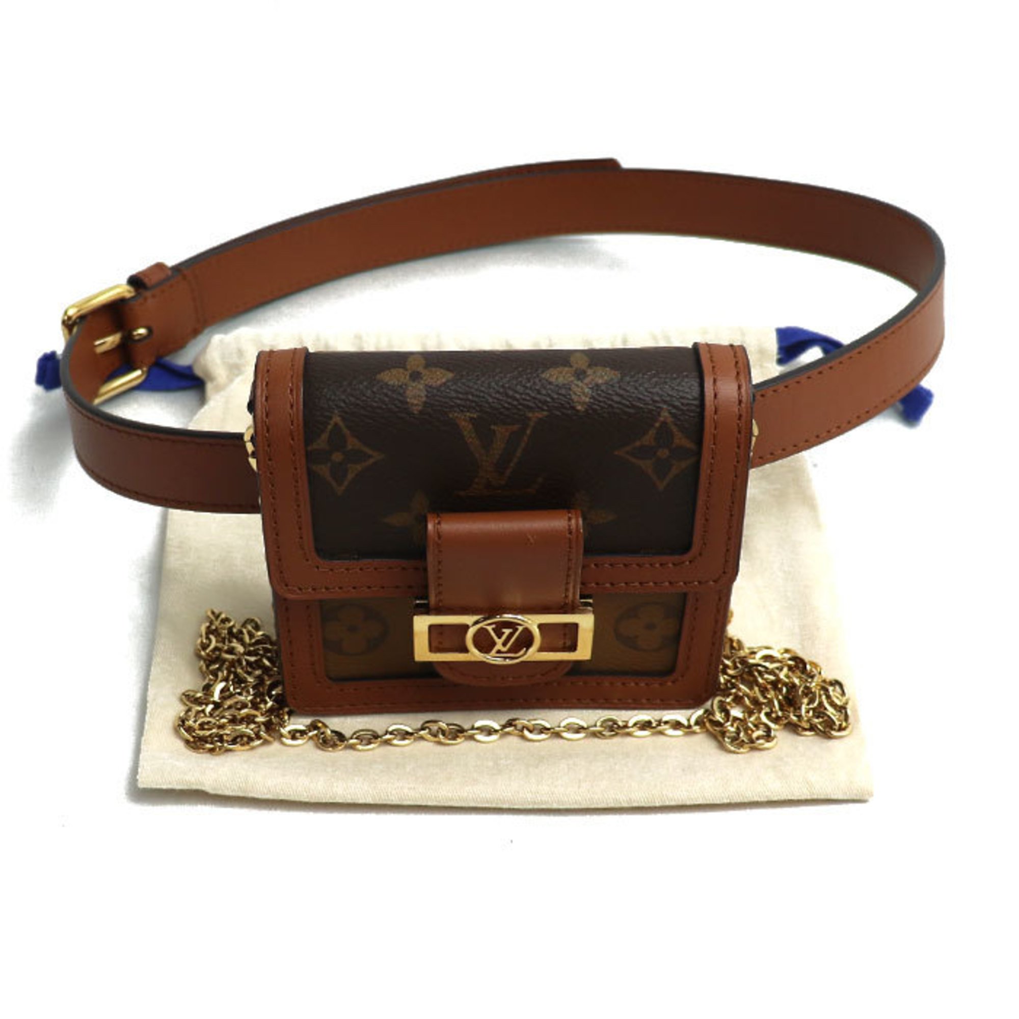 LOUIS VUITTON Louis Vuitton Bumbag Dauphine BB Waist Bag Monogram Reverse M68621 Women's