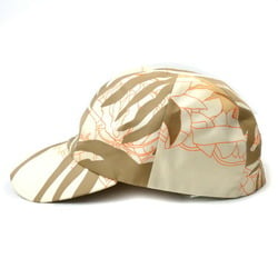 HERMES Davis Jungle Love Cap Beige Camel H222000N D157 57 Women's