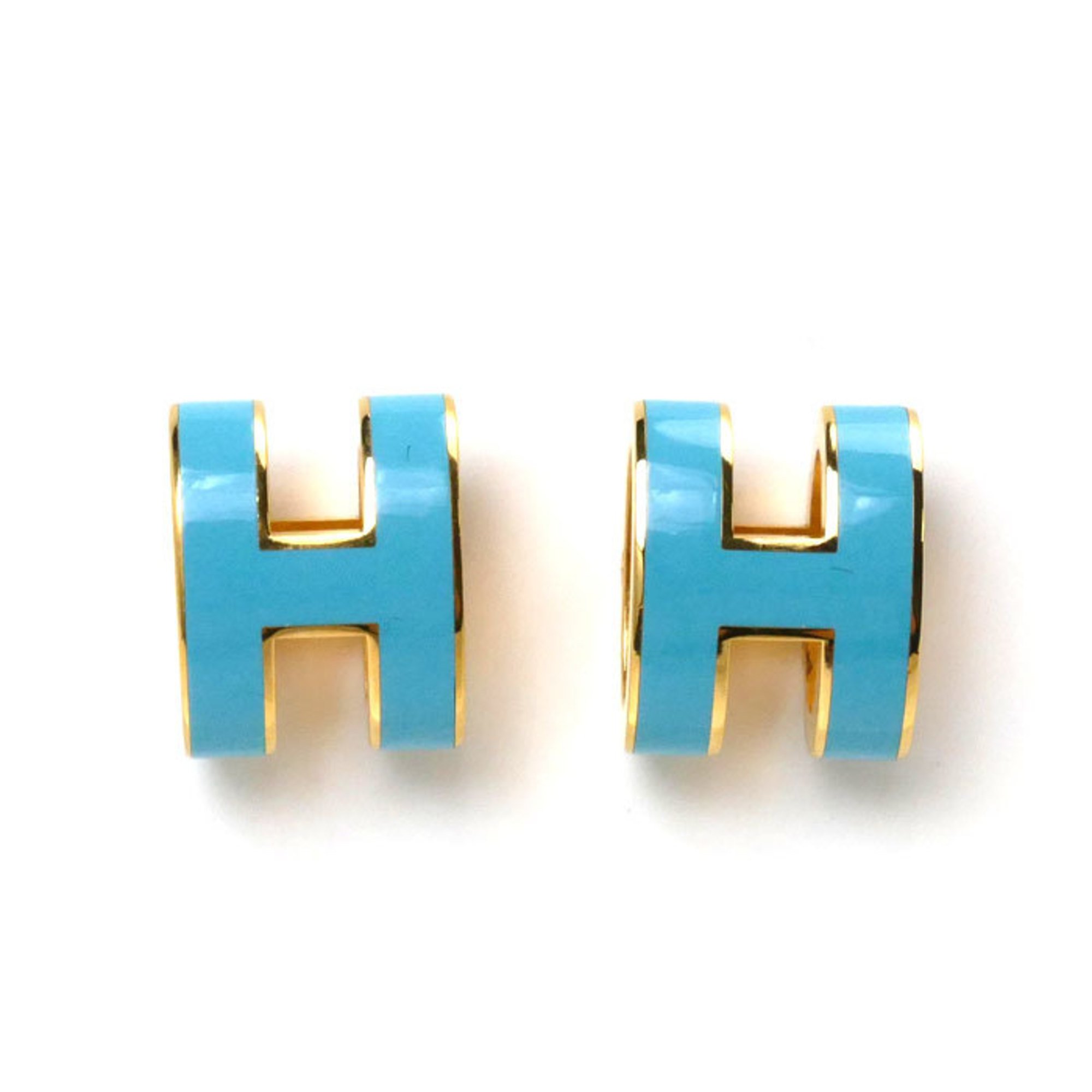 HERMES GP Pop H motif earrings 5.4g for women