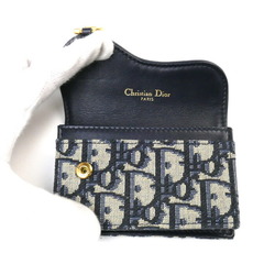 Christian Dior Saddle Bloom Card Holder, Business Case, Blue, Beige, S5611CTZQ, M928, Women's