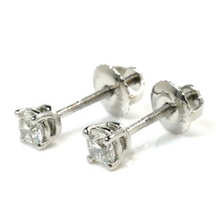 TIFFANY&Co. Tiffany Pt950 Platinum Stud Diamond Earrings 0.21ct/0.21ct 1.6g Women's