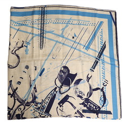 HERMES Hermes Carre Geant 140 Etrier Collaboration Scarf Muffler 213440S Women's