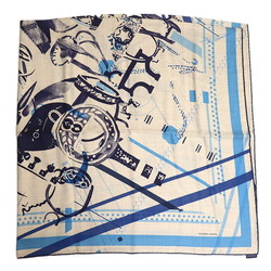 HERMES Hermes Carre Geant 140 Etrier Collaboration Scarf Muffler 213440S Women's