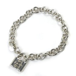 TIFFANY&Co. Tiffany Silver 925 Padlock Bracelet 24.0g 18cm Women's