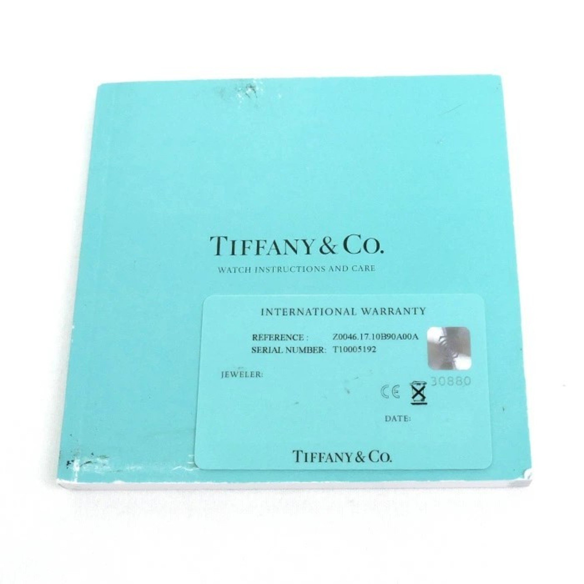 TIFFANY&Co. Tiffany Mark Bezel Diamond Watch Battery Operated Z0046.17.10B90A00A Men's