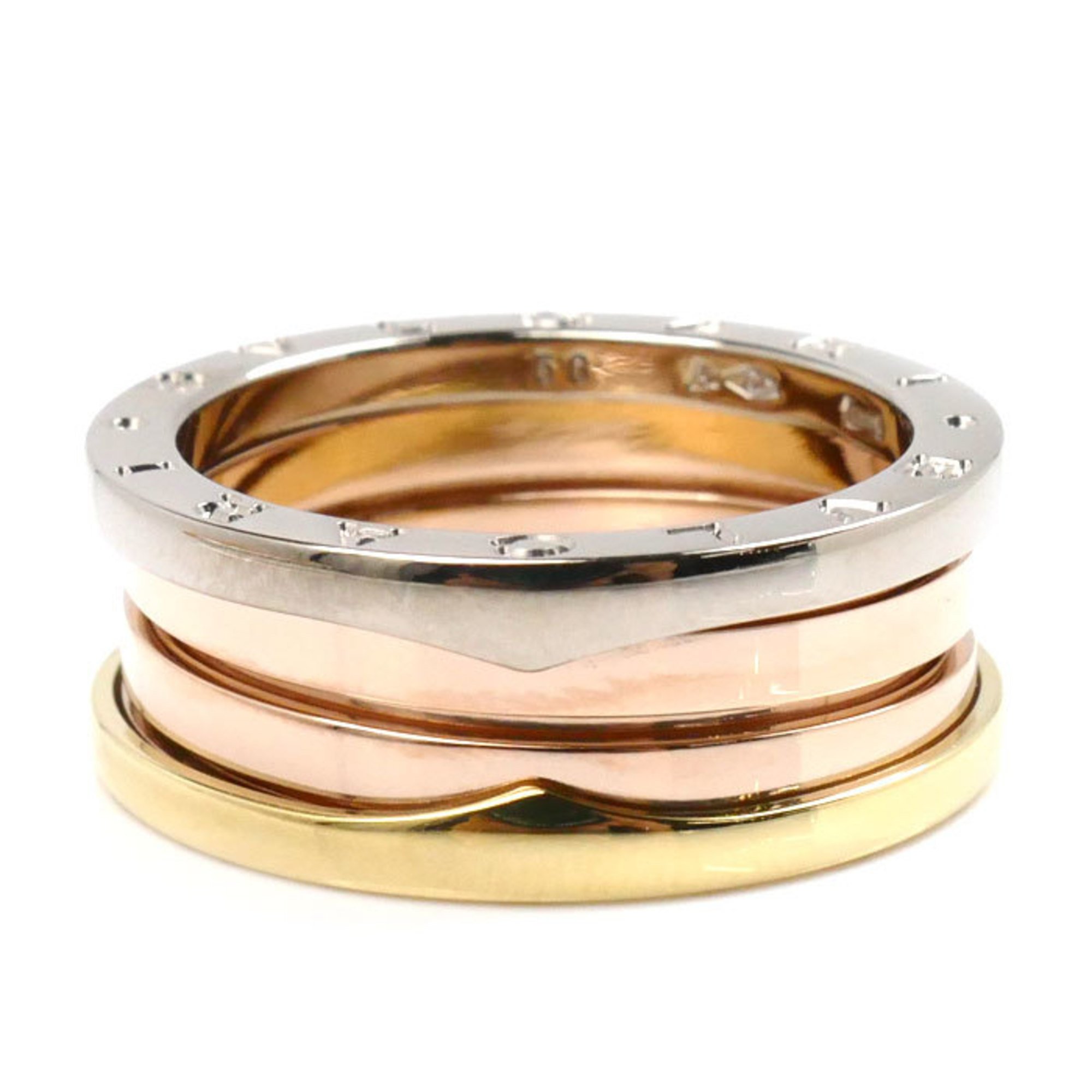 BVLGARI Bulgari K18YG/PG/WG B-ZERO1 3-Band Perfect Mistake Ring 352929 Size 17 58 10.8g Unisex