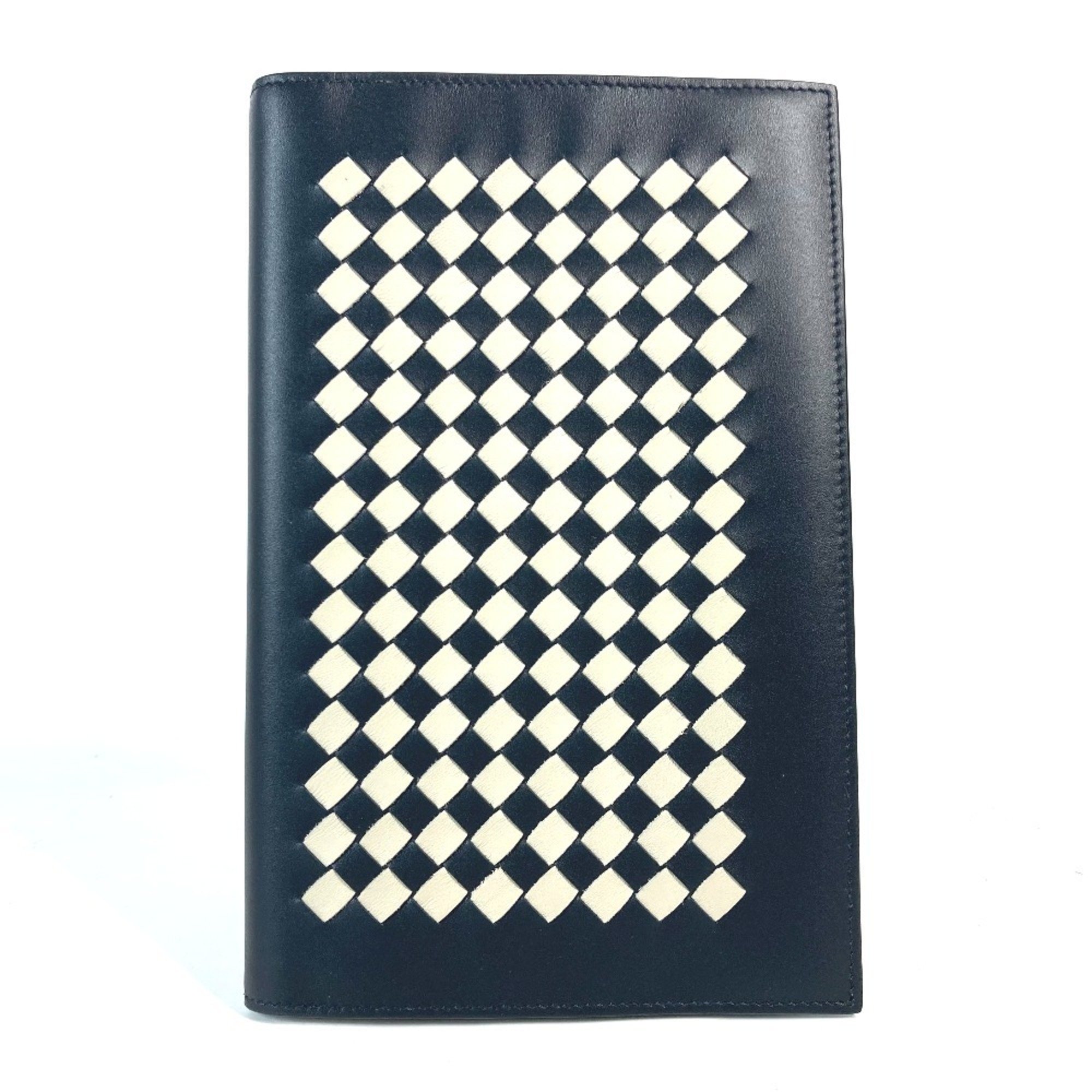 BOTTEGA VENETA Bottega Veneta Intrecciato Stationery Notebook Memo Pad Leather Men's Women's Black