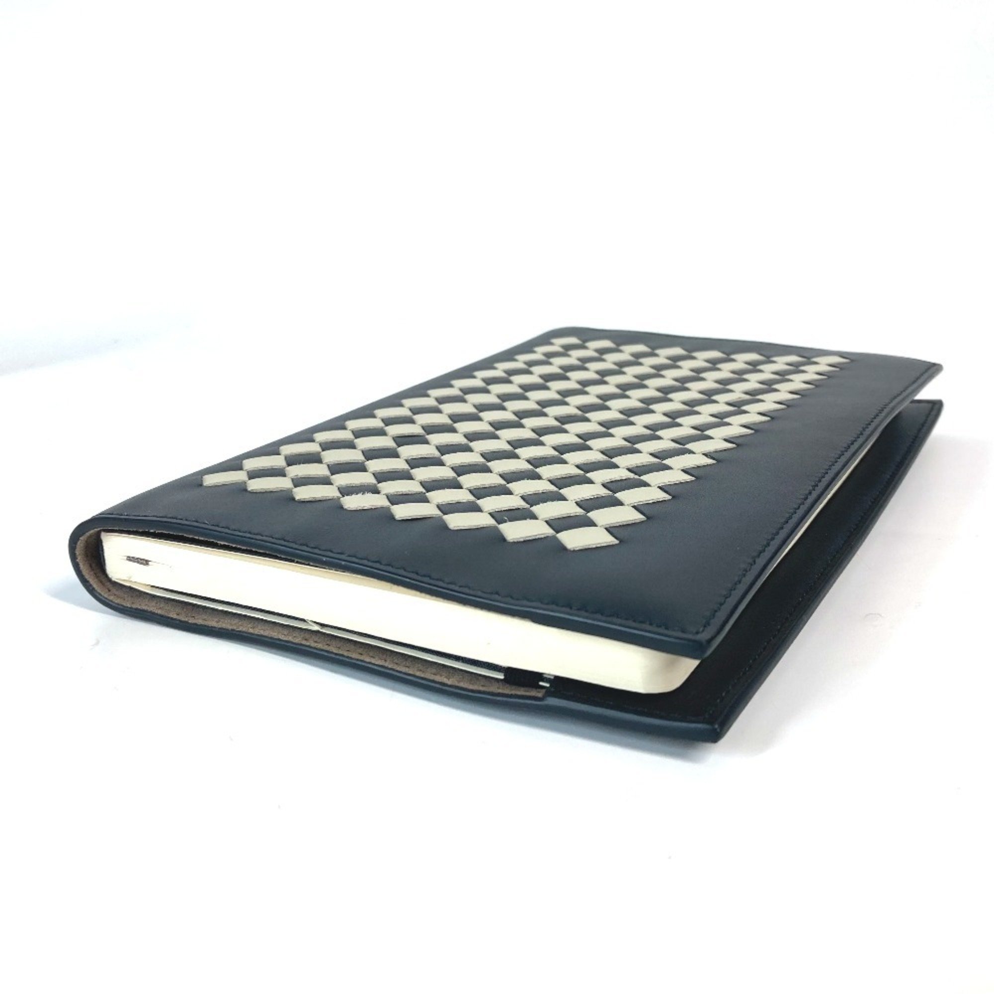 BOTTEGA VENETA Bottega Veneta Intrecciato Stationery Notebook Memo Pad Leather Men's Women's Black