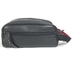 Christian Louboutin 1205142 Blaster Bag with Strap Clutch Pouch Second Leather Men's Black