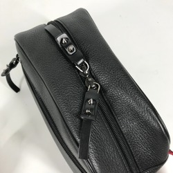 Christian Louboutin 1205142 Blaster Bag with Strap Clutch Pouch Second Leather Men's Black