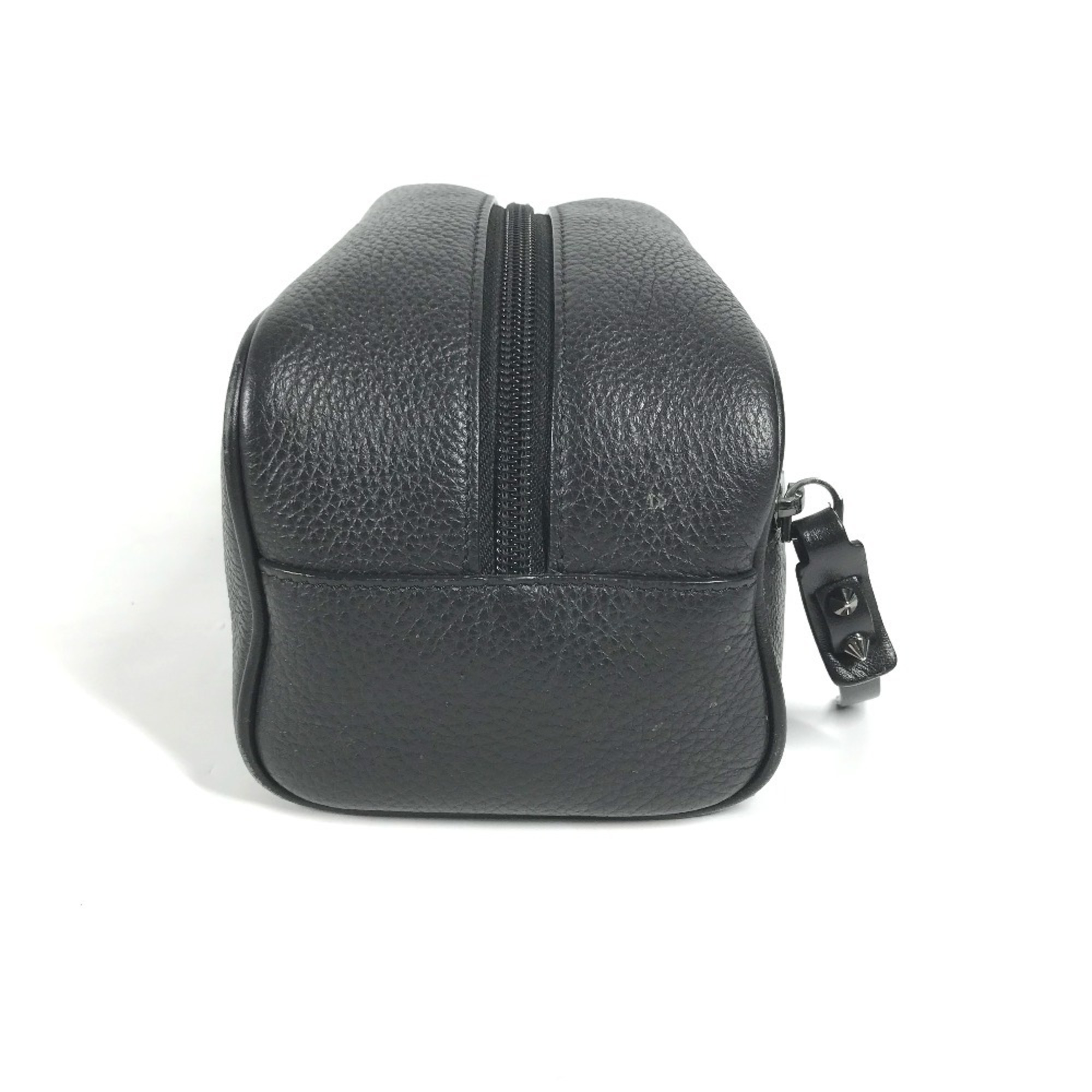 Christian Louboutin 1205142 Blaster Bag with Strap Clutch Pouch Second Leather Men's Black