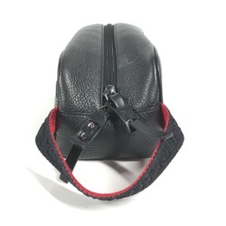 Christian Louboutin 1205142 Blaster Bag with Strap Clutch Pouch Second Leather Men's Black