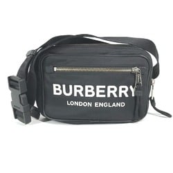 BURBERRY 8021089 Bicolor Belt Bag Waist Pouch Cross Body Nylon Men's Women's Black