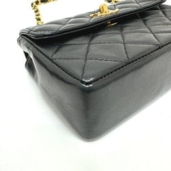 CHANEL 2208 Matelasse Chain Shoulder Bag Lambskin Women's Black