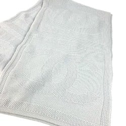 CHANEL Wool Scarf for Women, Light Blue